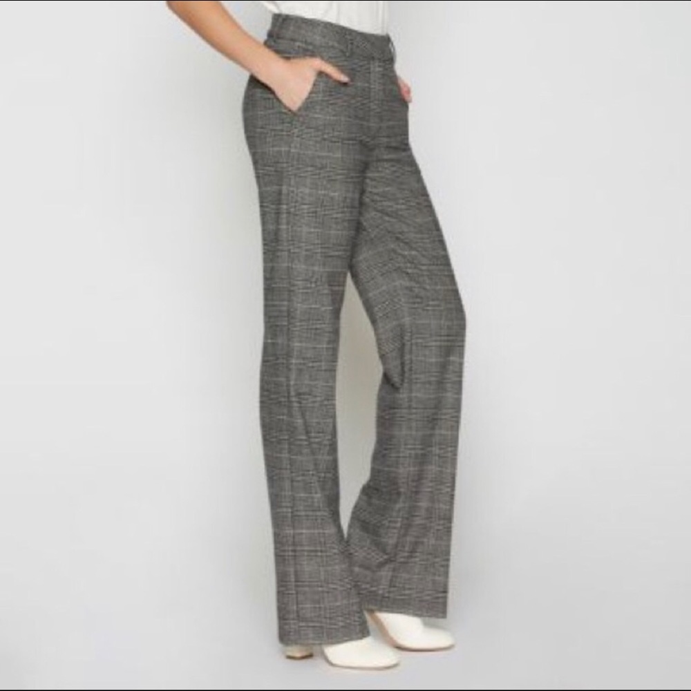 Joie Coupe Cut Plaid Pant